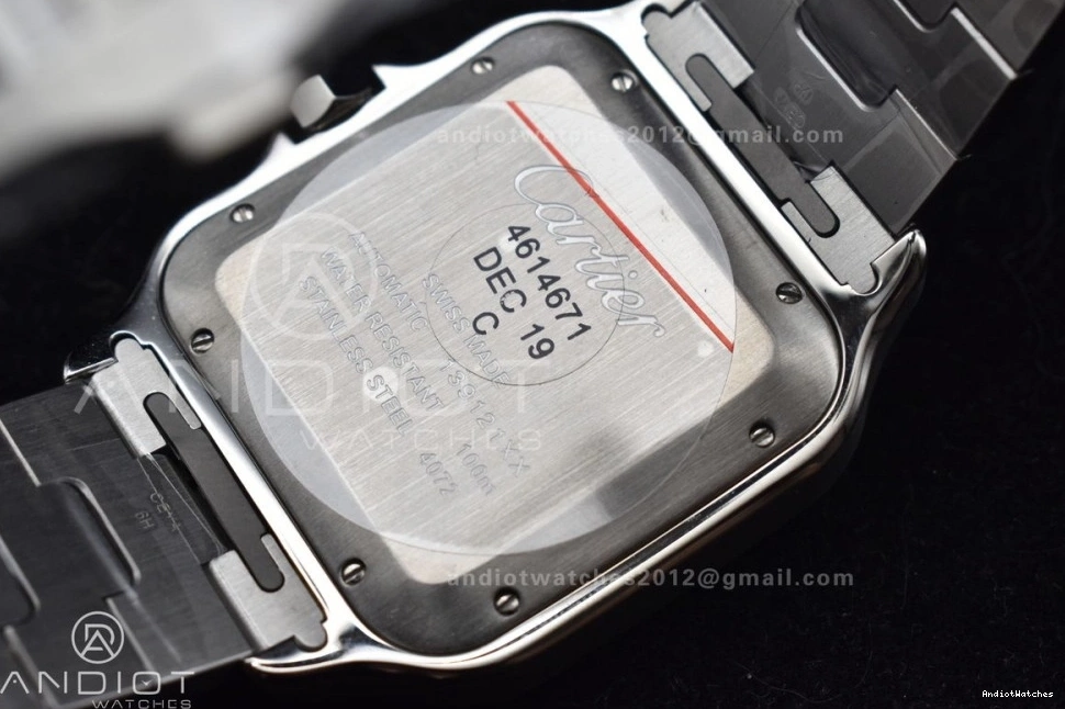 YG SS Bracelet Contemporary 1:1 de YG MIYOTA 1053 Best 40mm BVF on Cartier Santos Edition SS V 9015 White Dial SmartLinks 0509